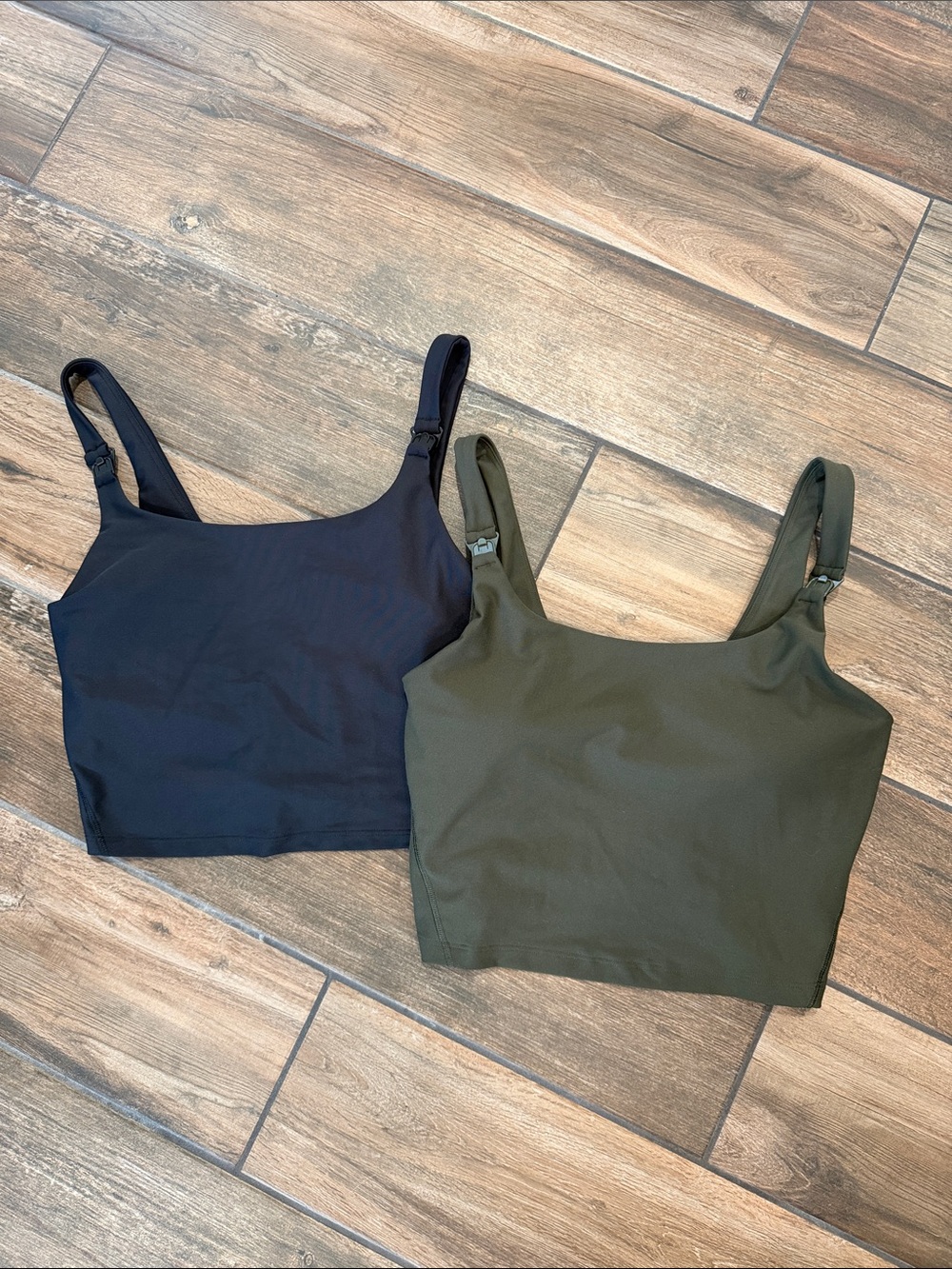 Old Navy Powersoft Nursing Bra - Black & Olive Green